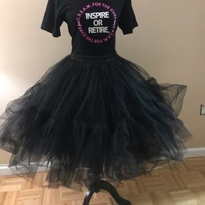 Solid Black Adult Tutu